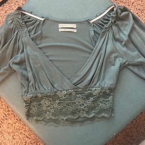 Urban outfitters cropped top in blue